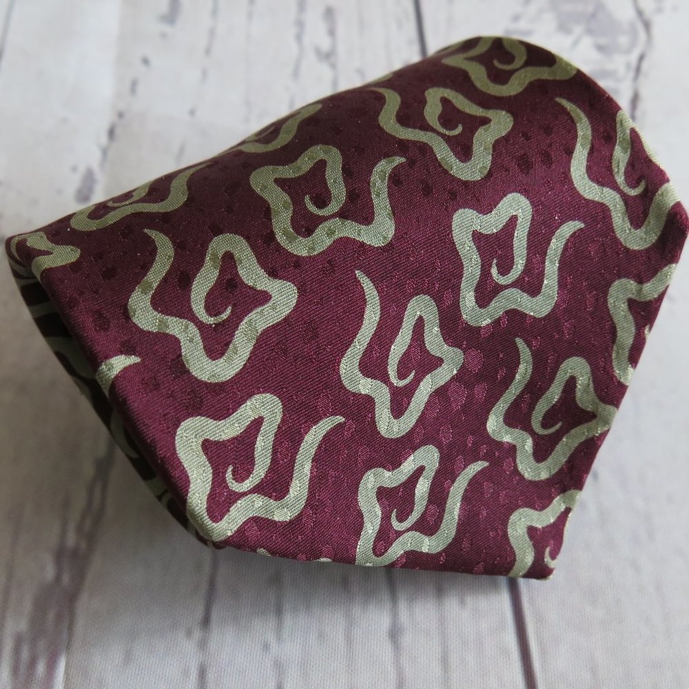 Giorgio Armani Cravatte Multicolor Print 100% Pure Silk Neck Tie